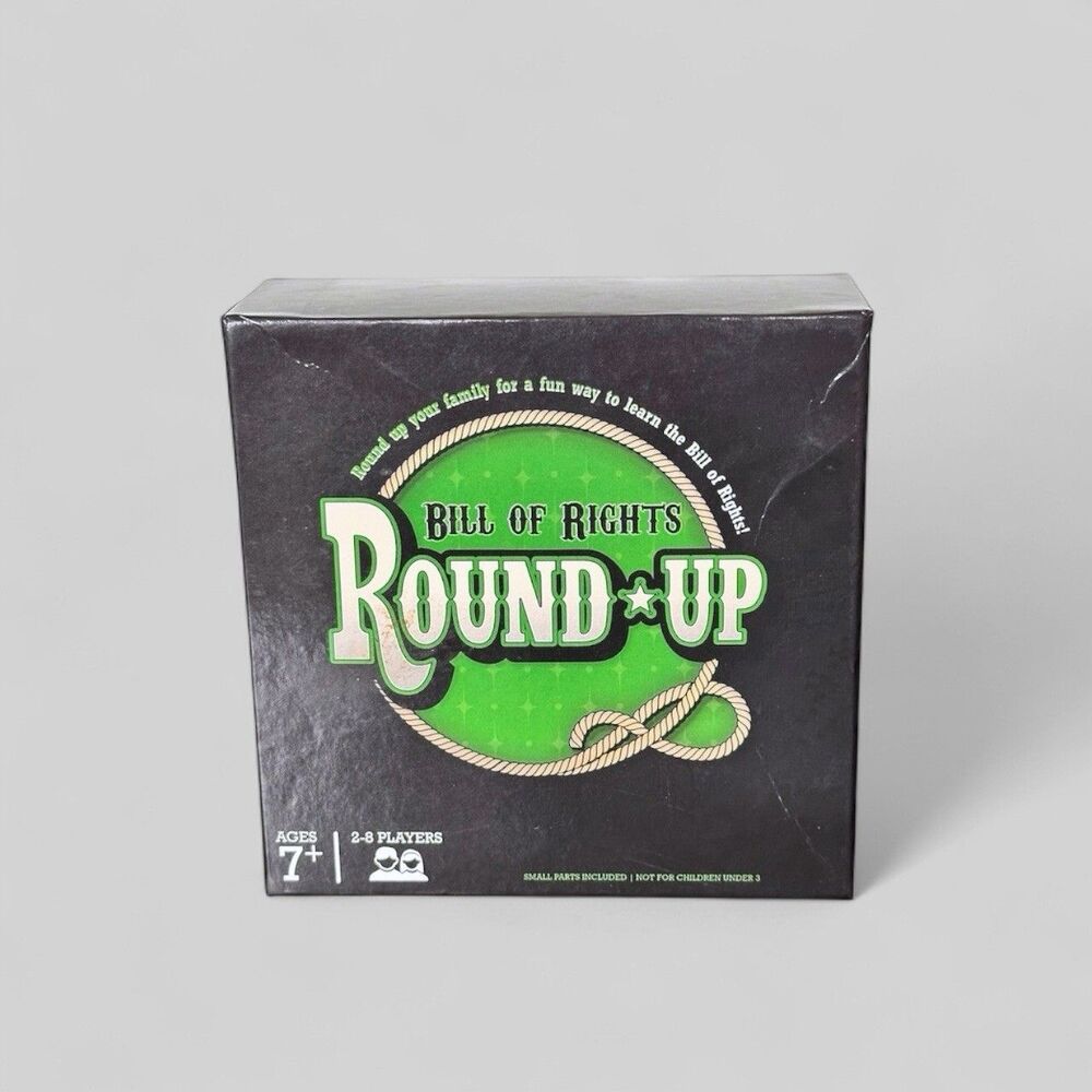 Bill of Rights Round-Up Game - Green and Black